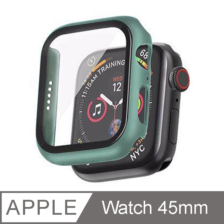 IN7 Apple Watch Series 7 手錶防摔電鍍保護殼45mm-墨綠