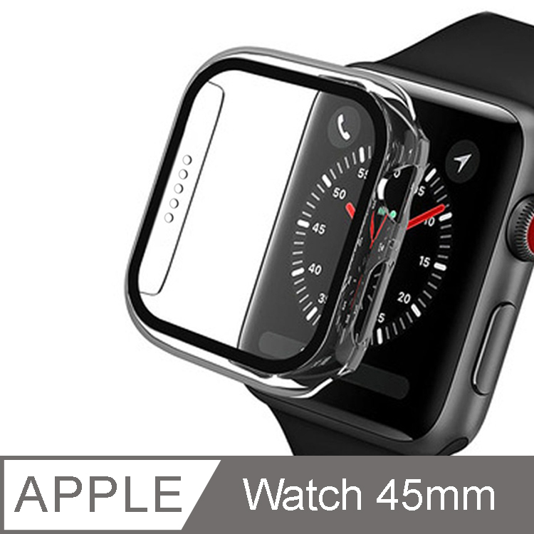 IN7 Apple Watch Series 7 手錶防摔電鍍保護殼45mm-透明