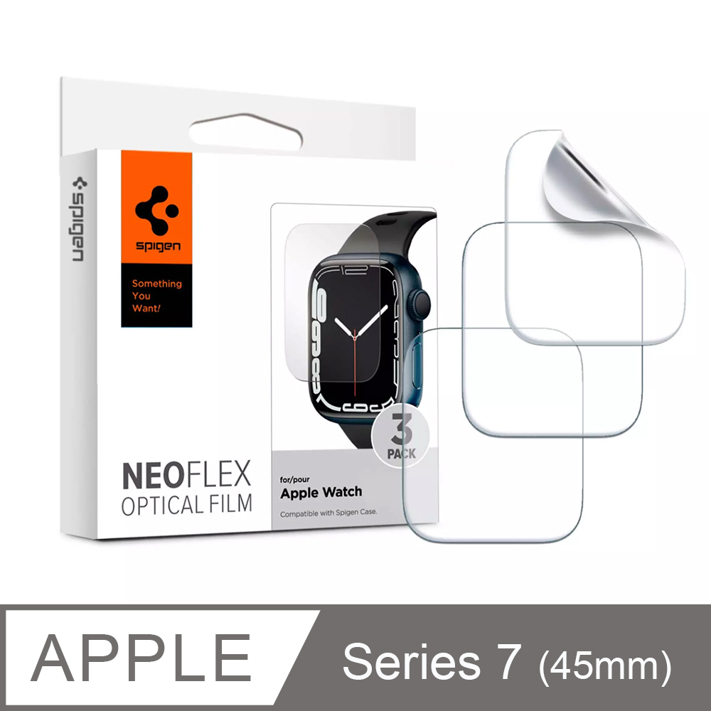 SGP / Spigen Apple Watch S7(45mm) Film NeoFlex極輕薄防刮保護貼 (3入組)