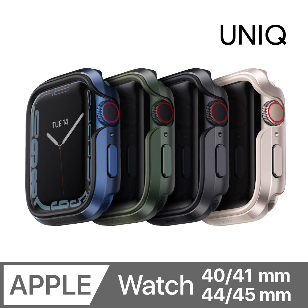 UNIQ Valencia Apple Watch 輕薄鋁合金防撞保護殼 40/41/44/45mm 共用款