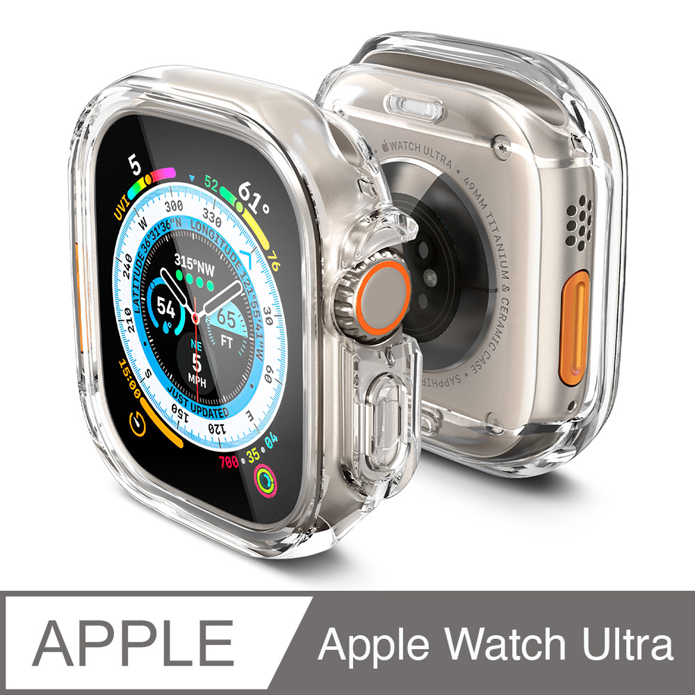Spigen Apple Watch Ultra (49mm) Ultra Hybrid 防摔保護殼(晶透)