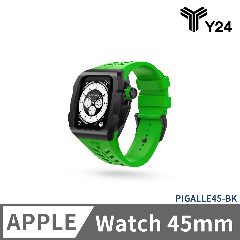 【Y24】Apple Watch 45mm 不鏽鋼防水保護殼 PIGALLE45-BK