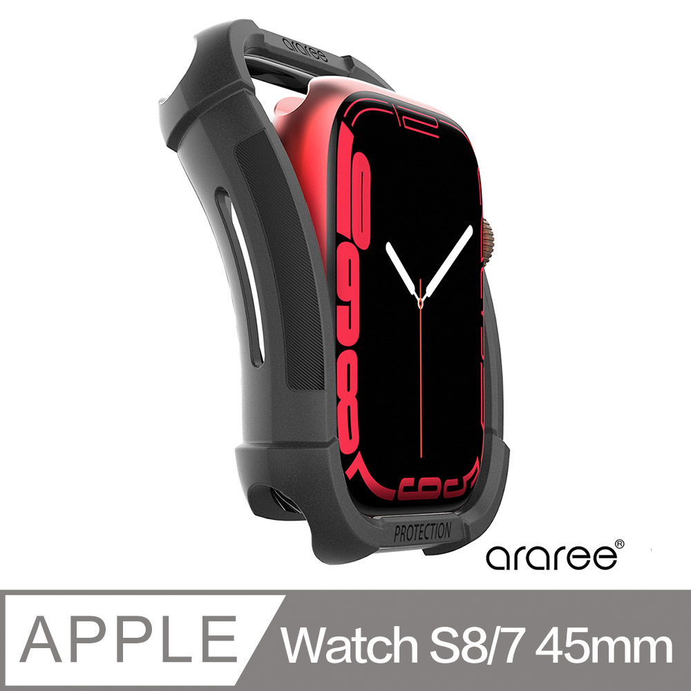 Araree Apple Watch S8/7 45mm 抗震保護殼(黑)