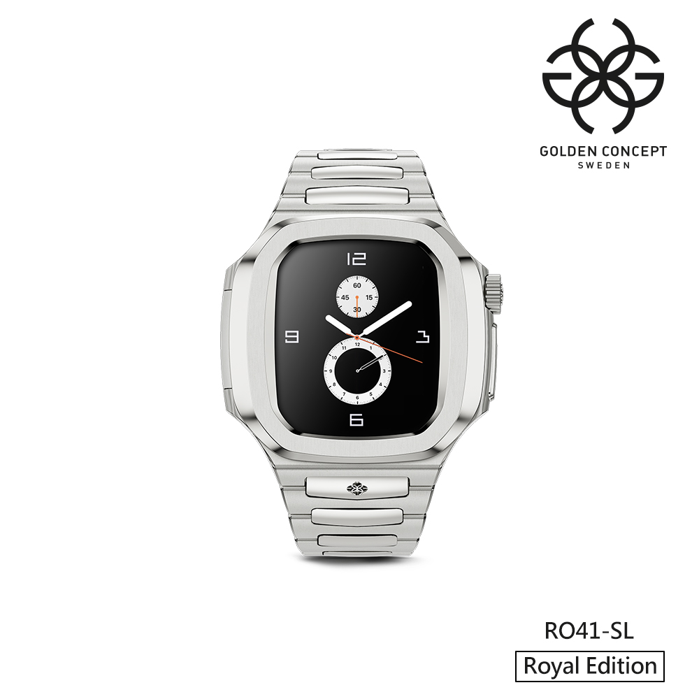 【Golden Concept】APPLE WATCH 41mm 銀色不銹鋼錶帶 銀色不銹鋼錶框 WC-RO41-SL
