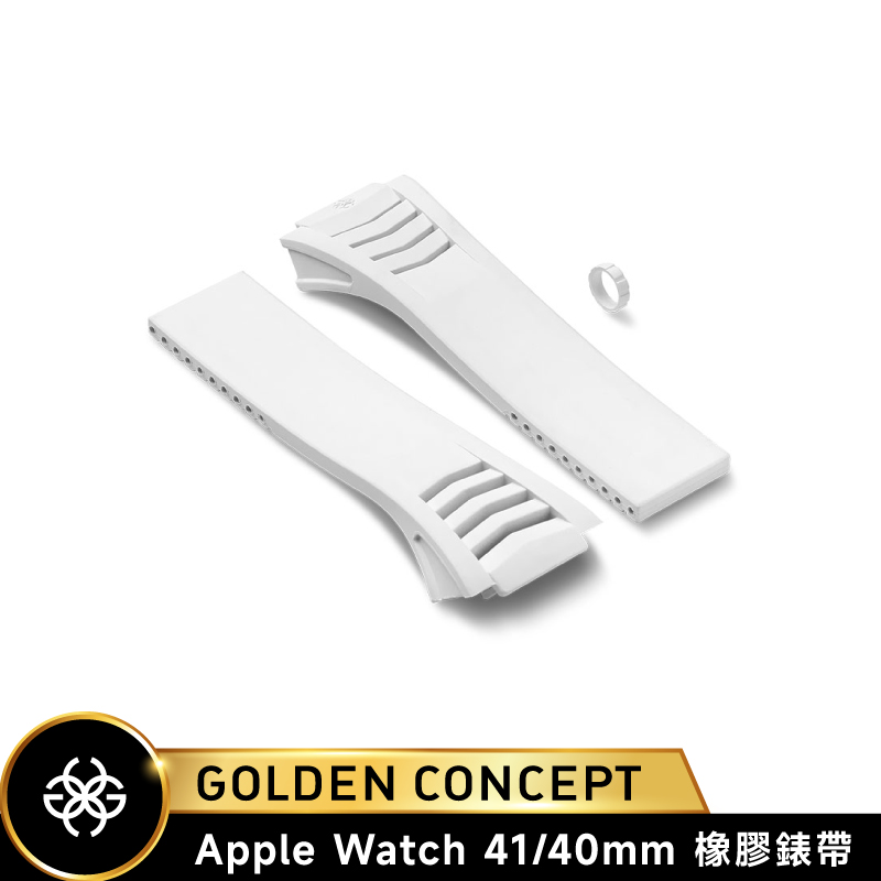 【Golden Concept】Apple Watch 白橡膠錶帶 (41/40mm) WS-RS41-WH