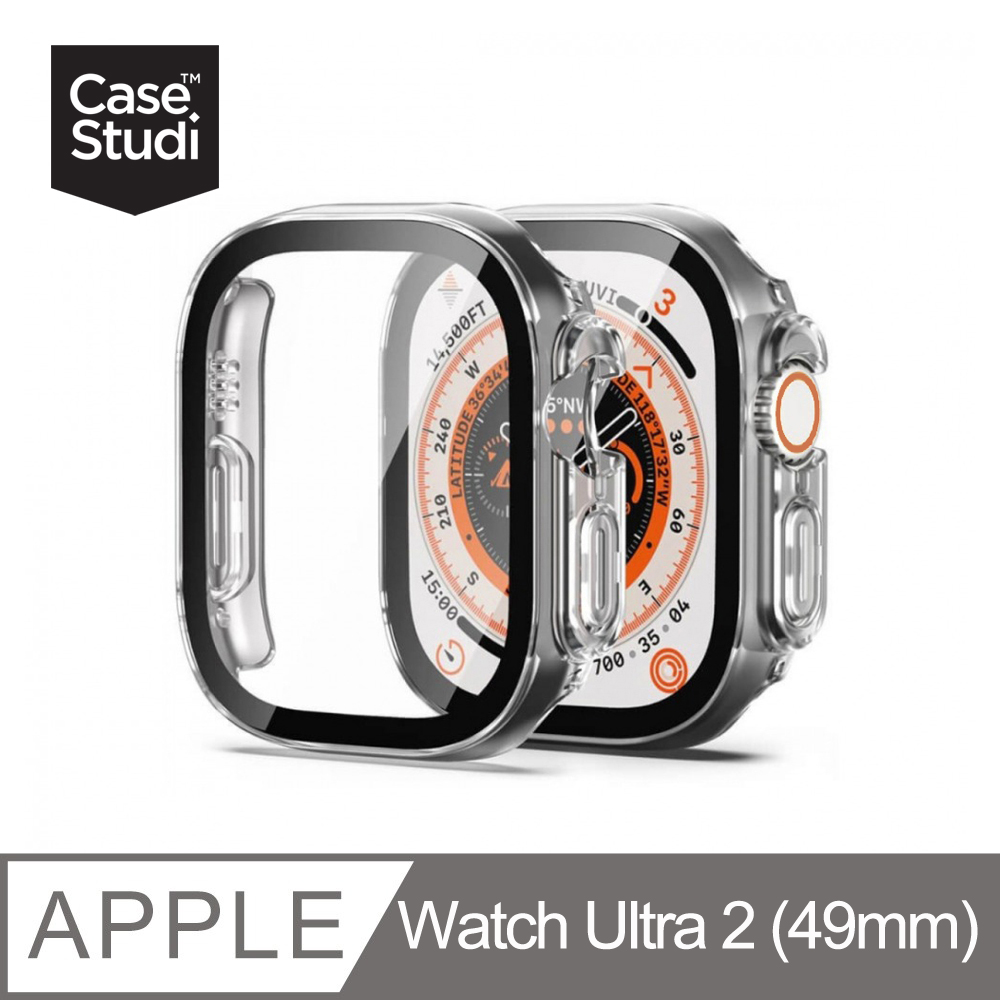 CaseStudi AppleWatch Ultra 2/Ultra (49mm) Impact 透明玻璃錶殼
