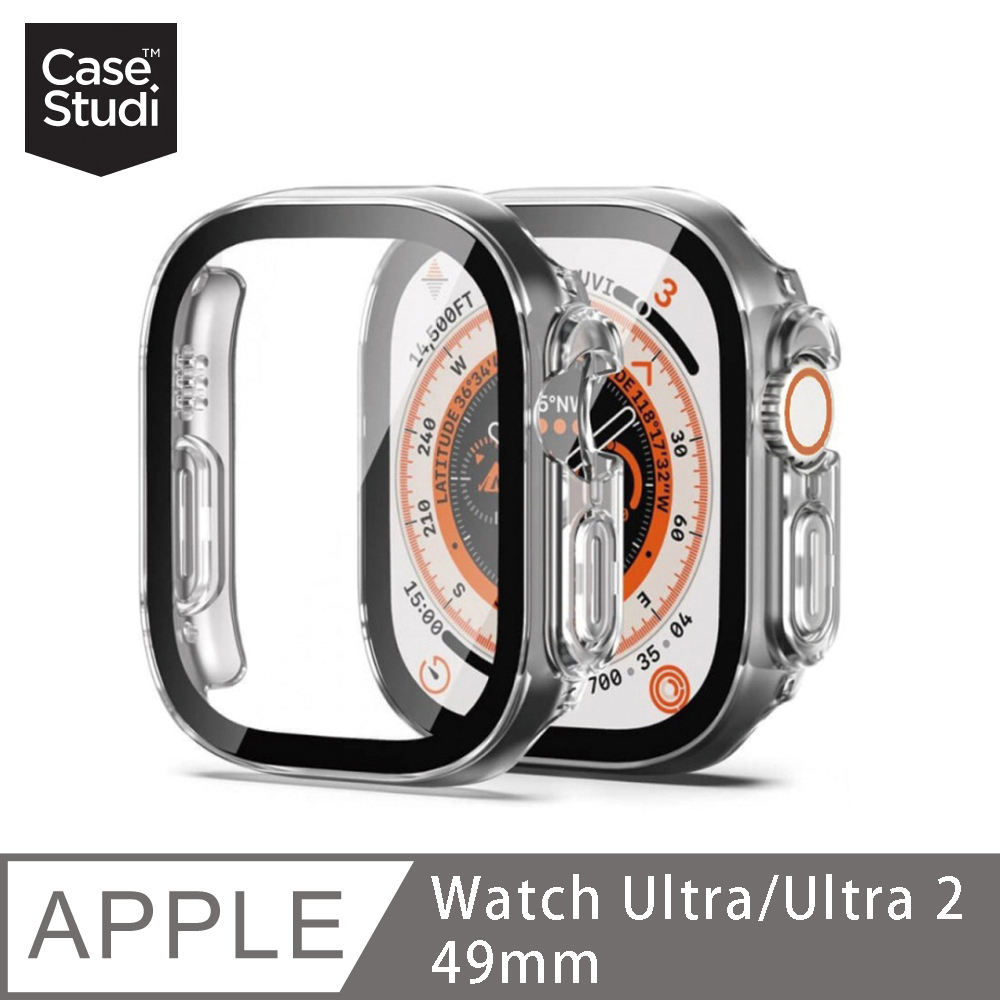 CaseStudi Impact Apple Watch Ultra/Ultra 2 49mm玻璃螢幕保護卡扣式防刮錶殼
