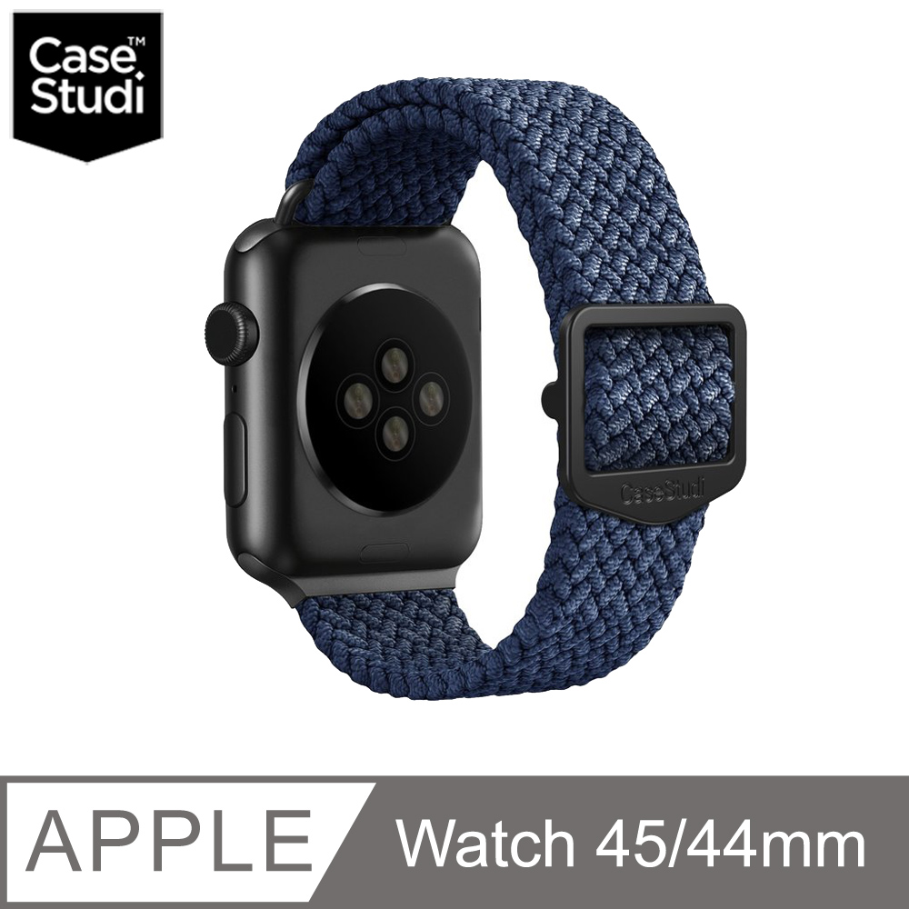 CaseStudi Apple Watch 7 45mm Ballistic 運動型錶帶 (相容44mm Watch )-海軍藍