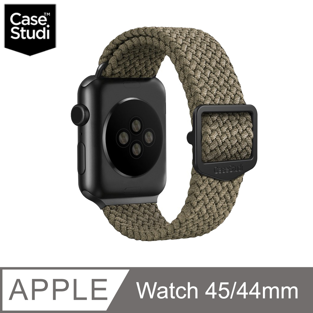 CaseStudi Apple Watch 7 45mm Ballistic 運動型錶帶 (相容44mm Watch )-卡其色