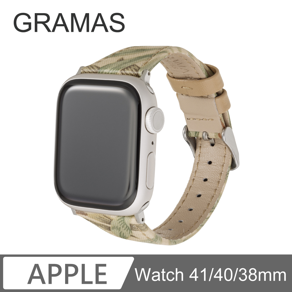 Gramas Apple Watch 38/40/41mm 仕女彩繪錶帶 BEST OF MORRIS 聯名限量款-米白