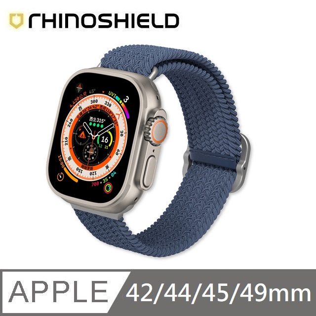 犀牛盾 適用Apple Watch 42/44/45/49 mm 專用編織錶帶 - 藍色