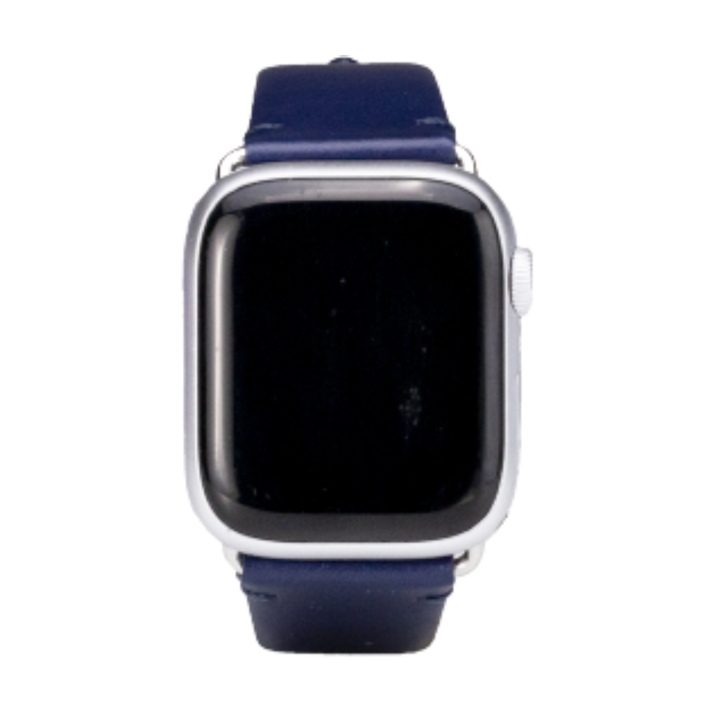 Apple Watch 智慧手錶錶帶/雅致系列/皮革錶帶 海軍藍 42mm - 49mm