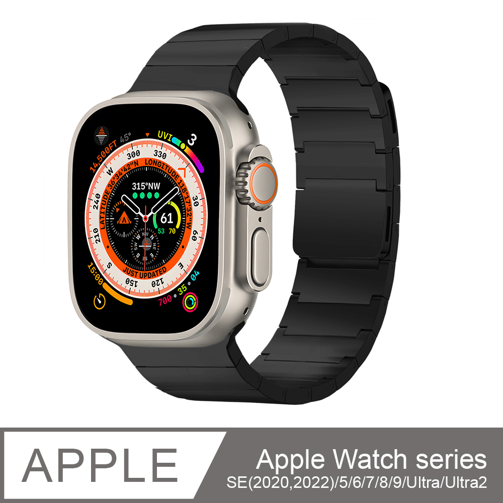 JTLEGEND Apple Watch series(42/44/45/49mm)-Lux 不鏽鋼磁吸錶帶