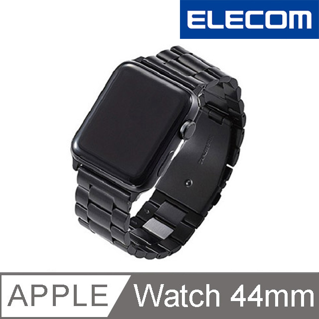 福利品-ELECOM Apple Watch 42mm金屬錶帶-黑