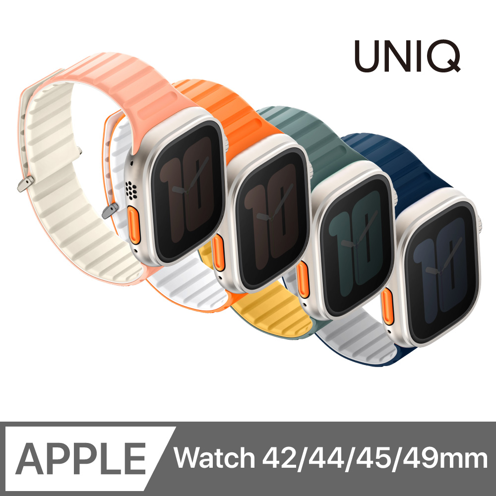 UNIQ Revix EVO 雙色矽膠磁吸錶帶 38/40/41mm & 42/44/45/49mm 共用款