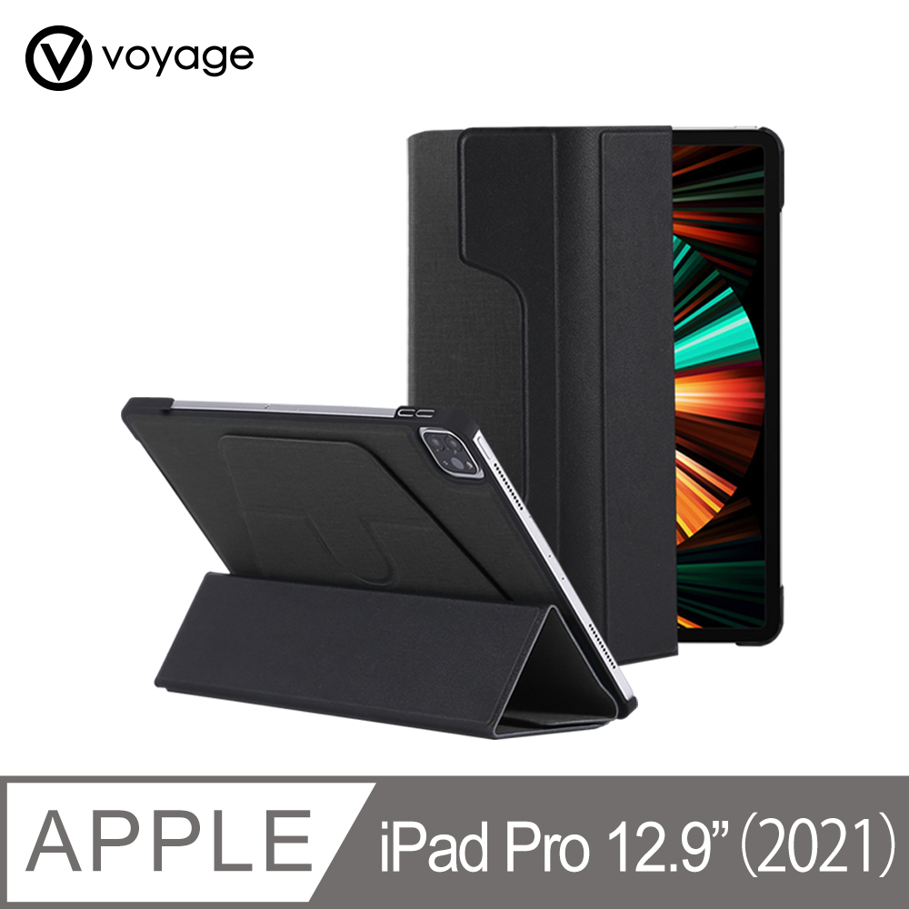 VOYAGE CoverMate Deluxe for new iPad Pro 12.9吋(第5代)磁吸式硬殼保護套-黑