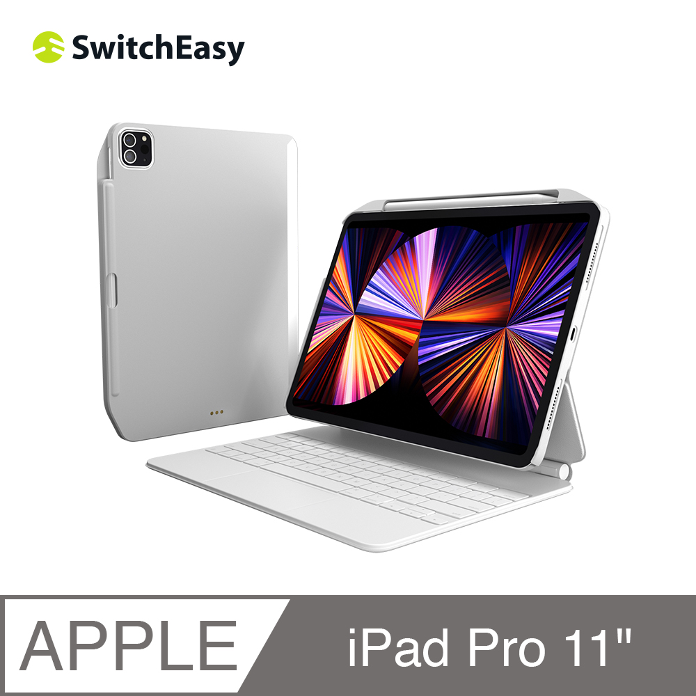 美國魚骨 SwitchEasy CoverBuddy 磁吸升級版保護殼 for iPad Pro 11 (2021-2018) 白色