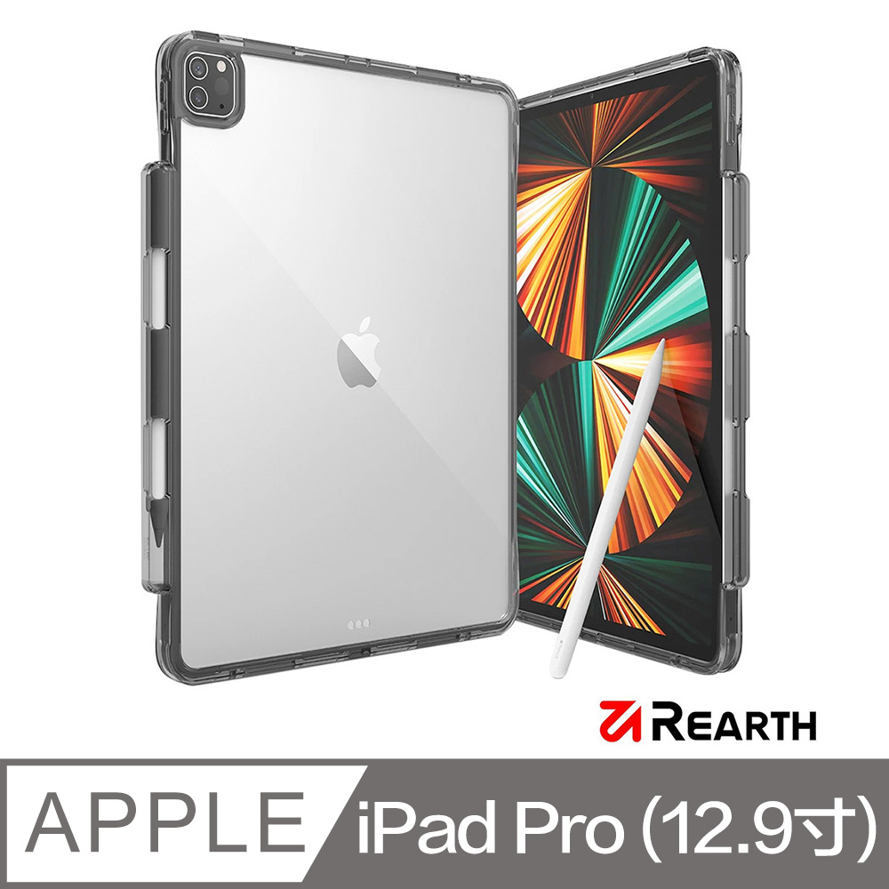 Rearth Ringke Apple iPad Pro(12.9寸)(Fusion+) 高質感保護殼(透黑)