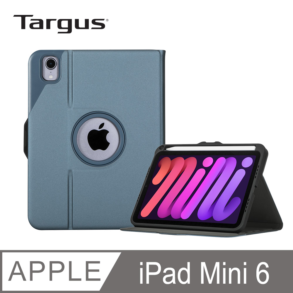 Targus VersavuSlim iPadMini6 旋轉保護殼(深夜藍)-THZ91402