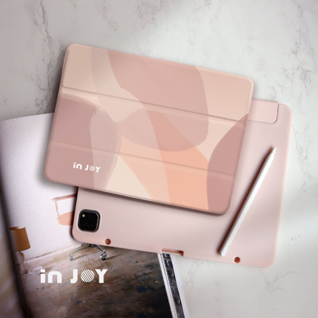 INJOY mall for iPad Pro 12.9 2018 系列 Smart cover皮革平板保護套 附筆槽 法式浪漫款