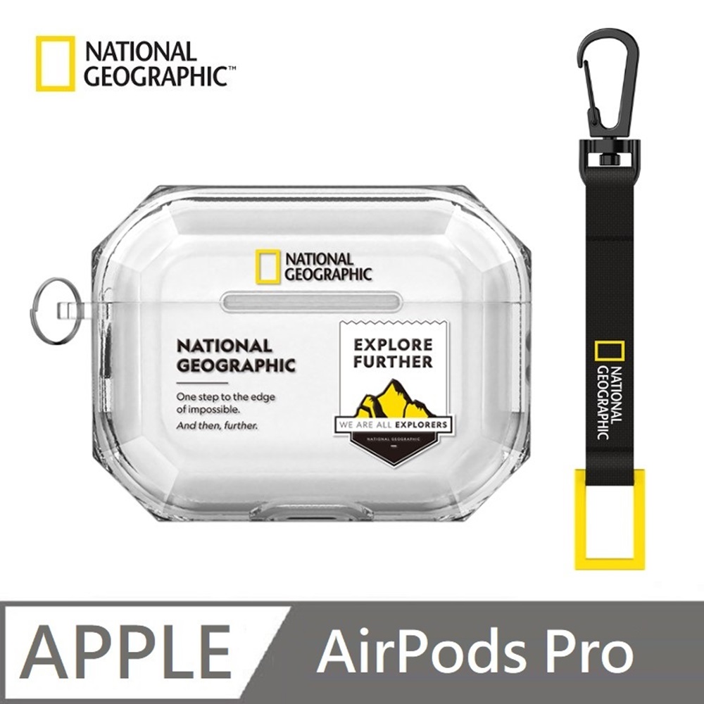 【National Geographic 】 國家地理 Wappen 透明 耳機保護殼 適用 AirPods Pro - 山脈