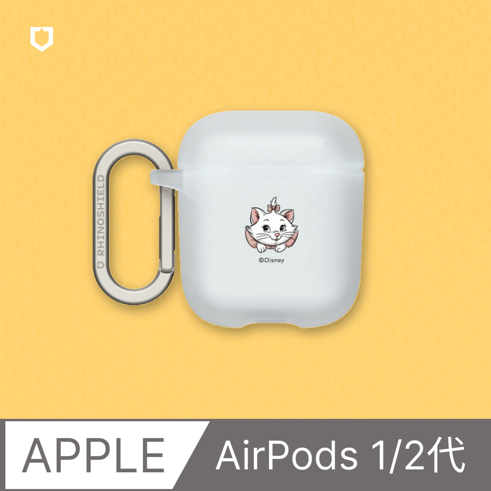 【犀牛盾】AirPods 第2代/第1代 防摔保護套｜迪士尼經典系列/貓兒歷險記-瑪麗貓(多色可選)