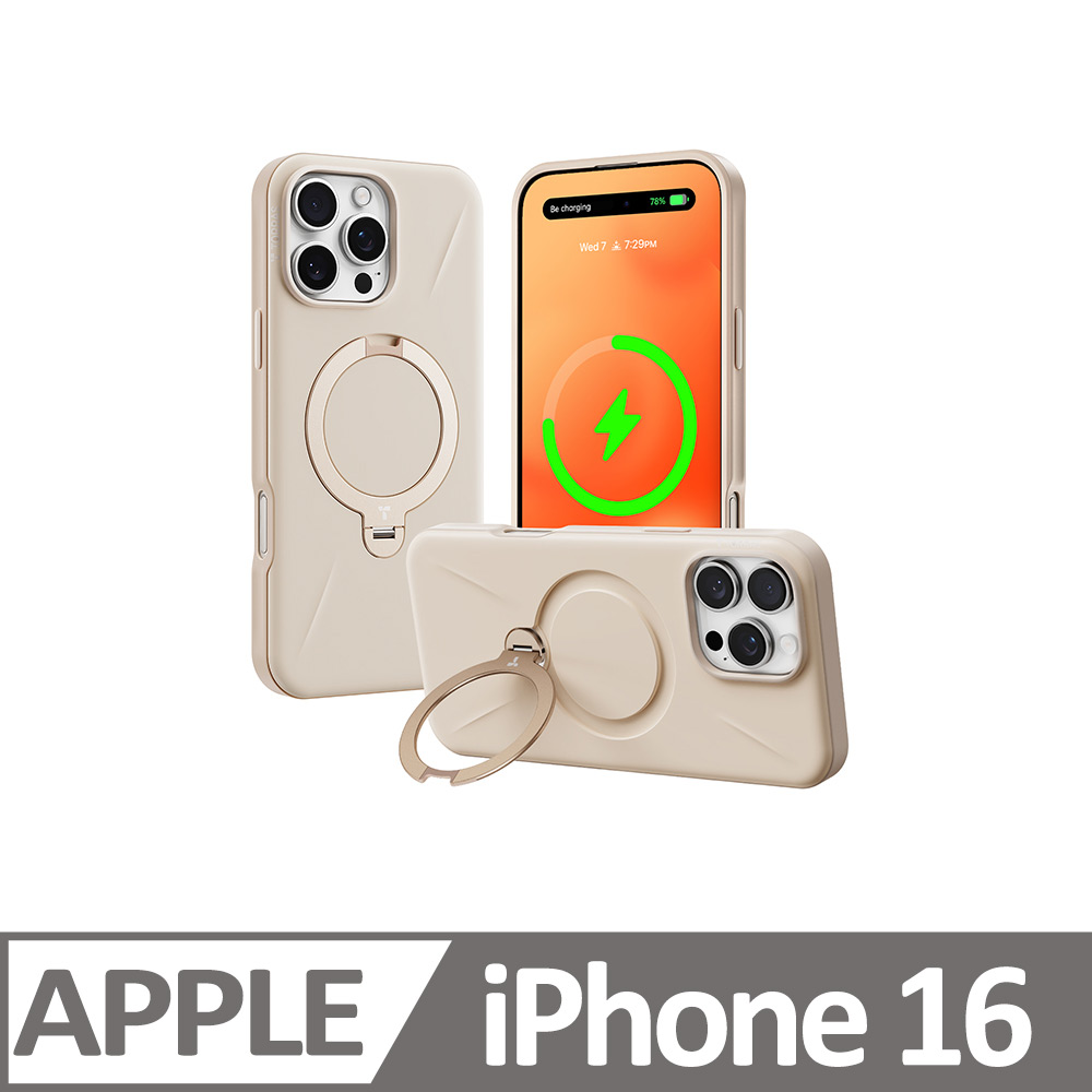 TORRAS Ostand Spin Fusion MagSafe支架防摔手機殼 for iPhone 16
