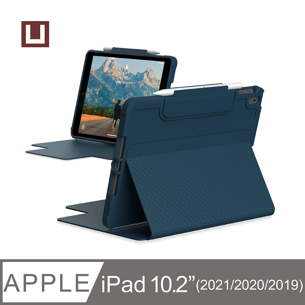 [U iPad 10.2吋耐衝擊保護殼-藍