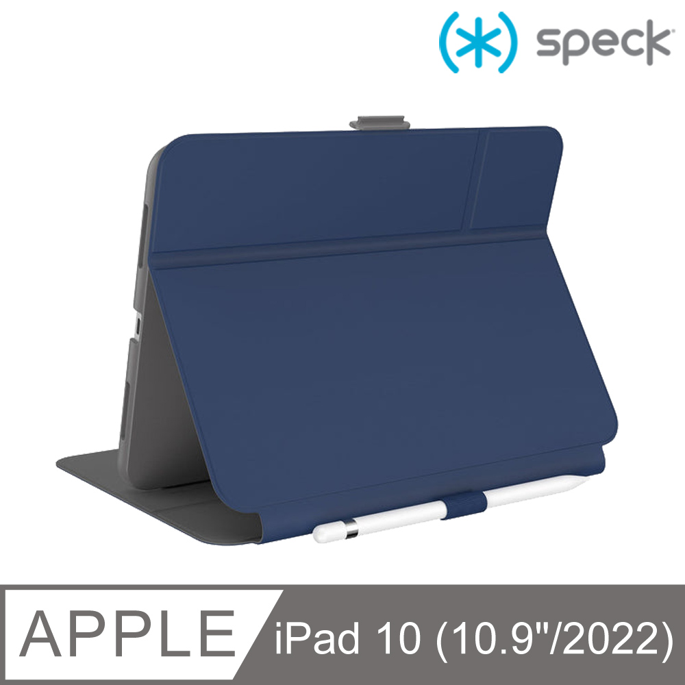 Speck iPad 第10代 (10.9吋) Balance Folio 多角度防摔側翻皮套-海軍藍