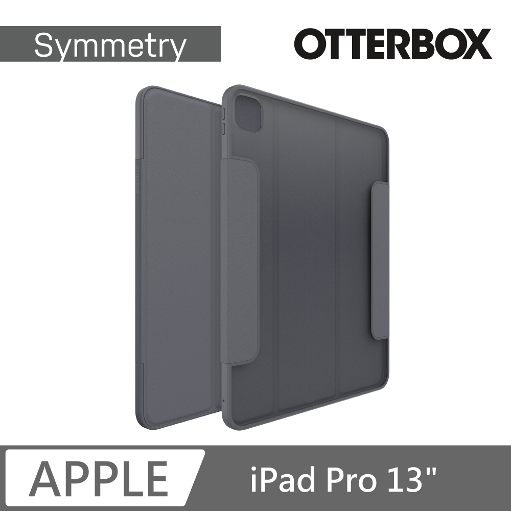 OtterBox iPad Pro 13吋 Symmetry Folio 炫彩筆記本型保護殼-深灰