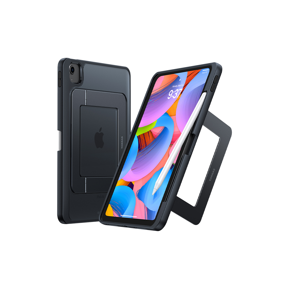 TORRAS Ostand Duo iPad 平板支架保護殼（霧面黑） for iPad Air（4-6代） /iPad Pro(1-4代)