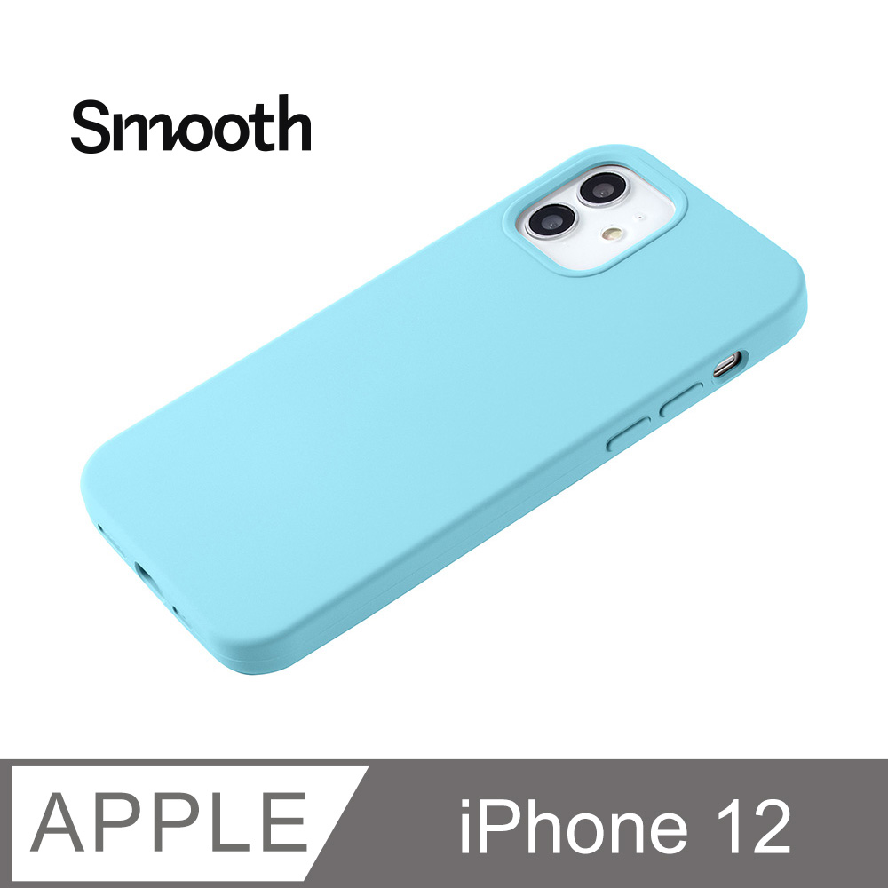 【液態矽膠殼】iPhone 12 手機殼 i12 保護殼 矽膠 軟殼 (天藍)