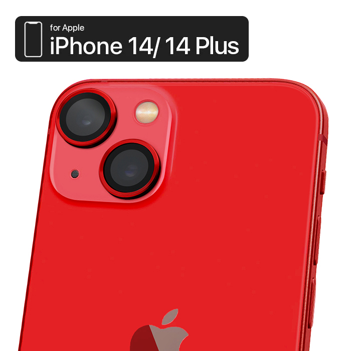 【ZIFRIEND】 iPhone 14 / 14 PLUS 零失敗鏡頭貼-紅 / ZFL-14PS-RD