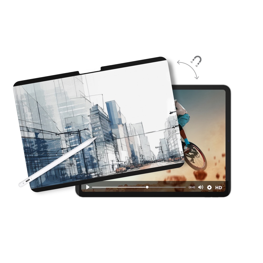 SwitchEasy 魚骨牌 iPad Air 13 SwitchPaper 可拆卸奈米吸盤 / 磁吸式類紙膜