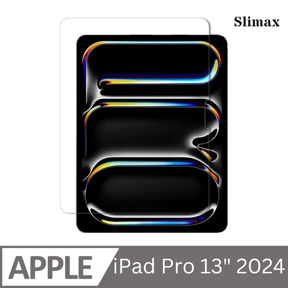 Slimax 高透光 螢幕保護貼 iPad Pro 2024 13 吋 / 9H 滿版鋼化玻璃貼 亮面 磨砂霧面