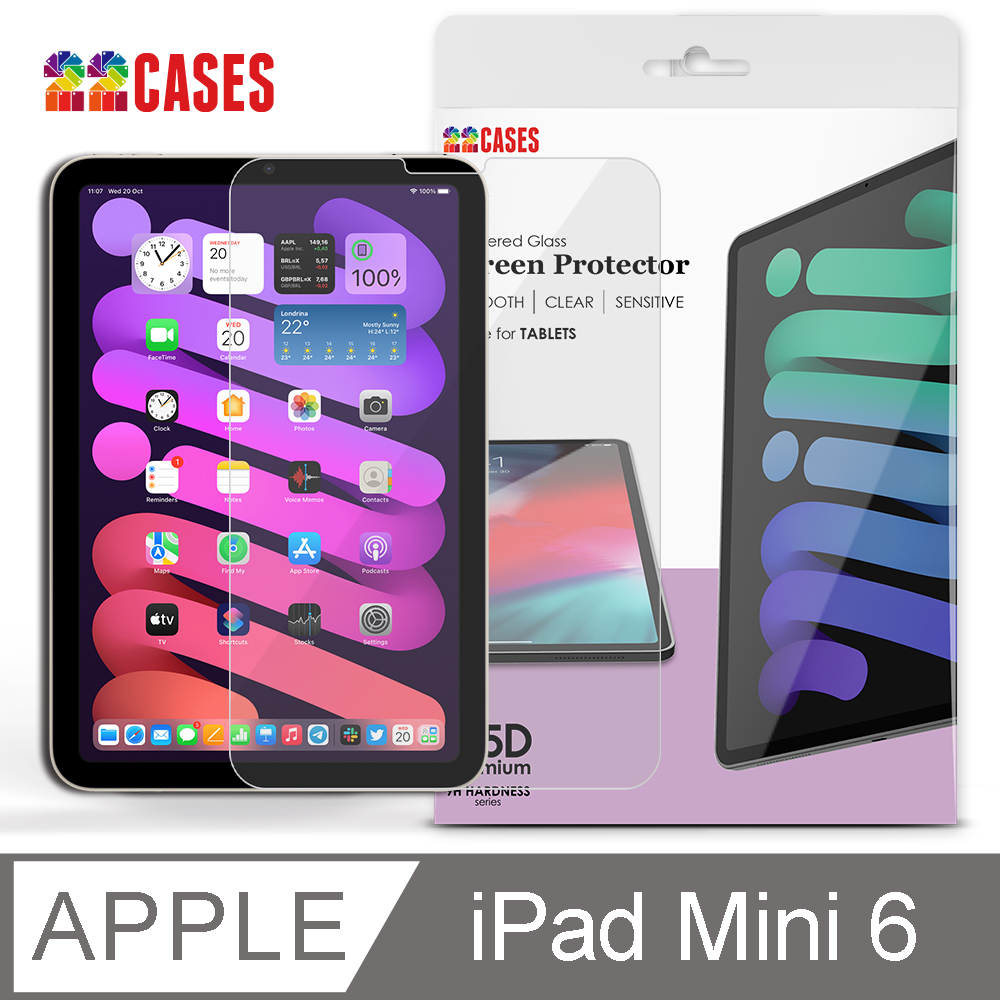 22 CASES iPad mini 6滿版鋼化玻璃保護貼