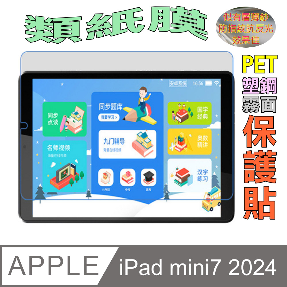 iPad mini7 2024 8.3吋 防刮霧面磨砂螢幕保護貼(霧面PET)