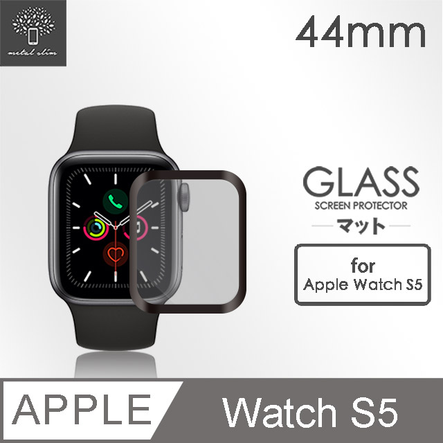 Metal-Slim Apple Watch Series 5 44mm 3D全膠滿版保護貼