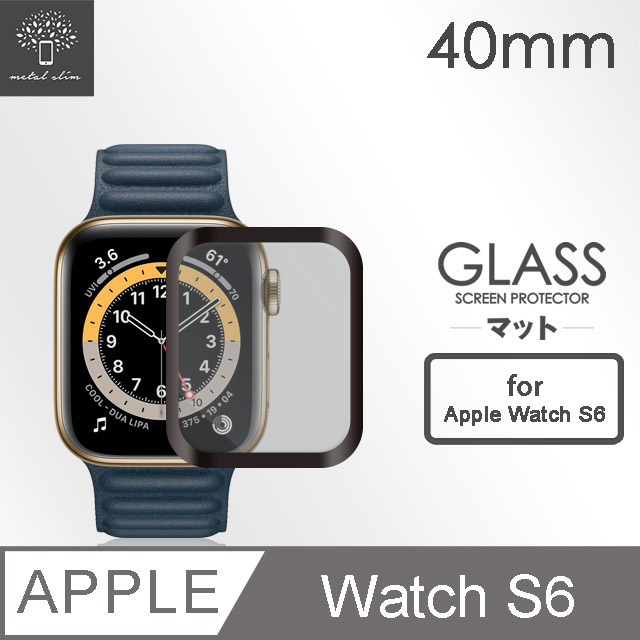 Metal-Slim Apple Watch Series 6 40mm 3D全膠滿版保護貼