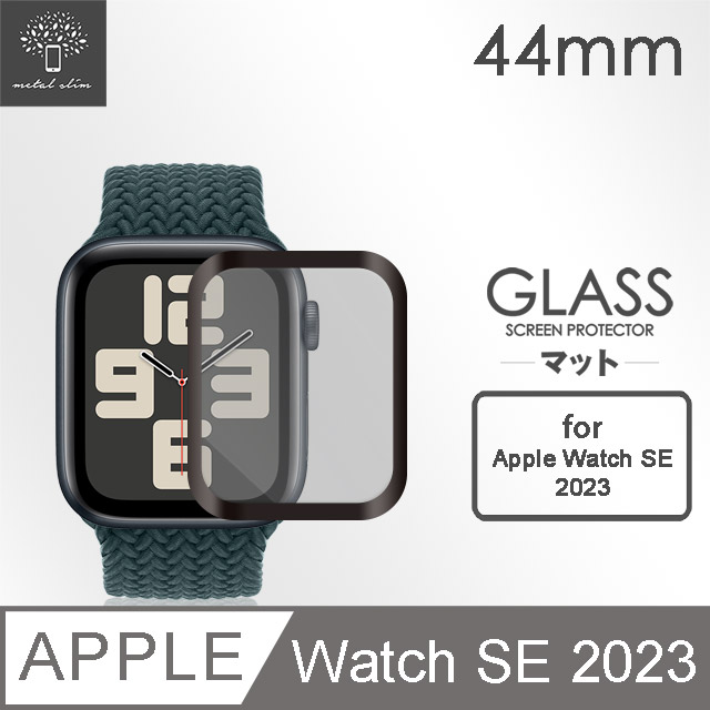 Metal-Slim Apple Watch SE 2023 44mm 3D全膠滿版保護貼