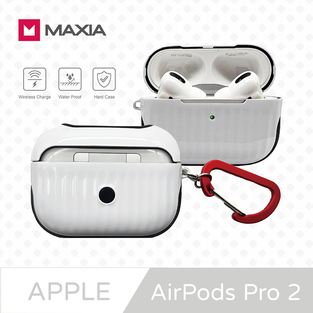 【MAXIA】AirPods Pro 1 / 2 迷你行李箱保護殼-極簡白(MA-Pro 2)