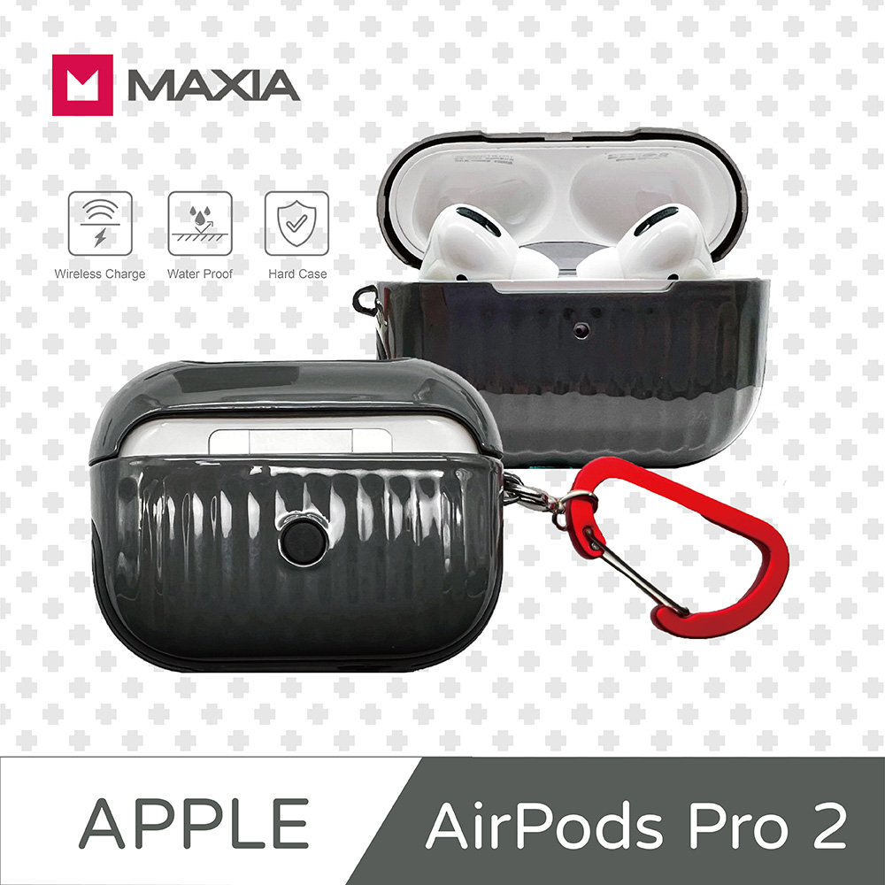【MAXIA】AirPods Pro 1 / 2 迷你行李箱保護殼-星曜灰(MA-Pro 2)