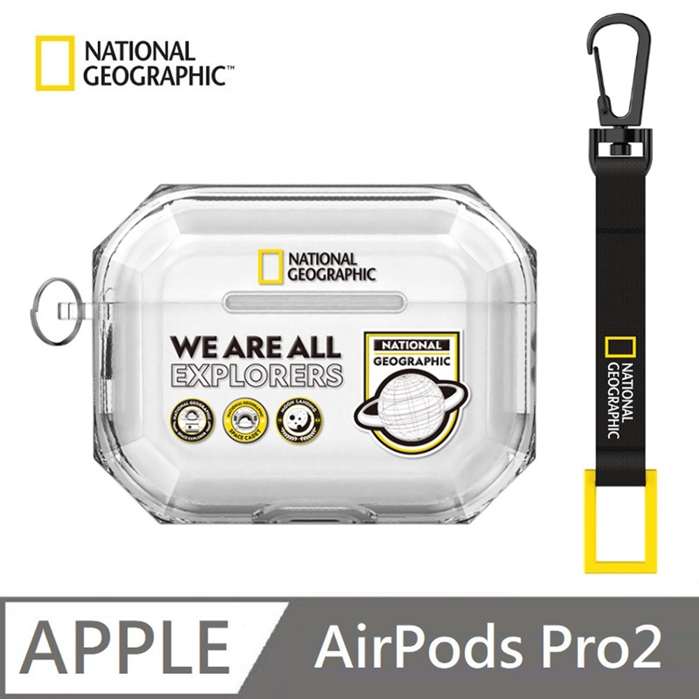 【National Geographic 】 國家地理 Wappen 透明 耳機保護殼 適用 AirPods Pro 2 - 空間
