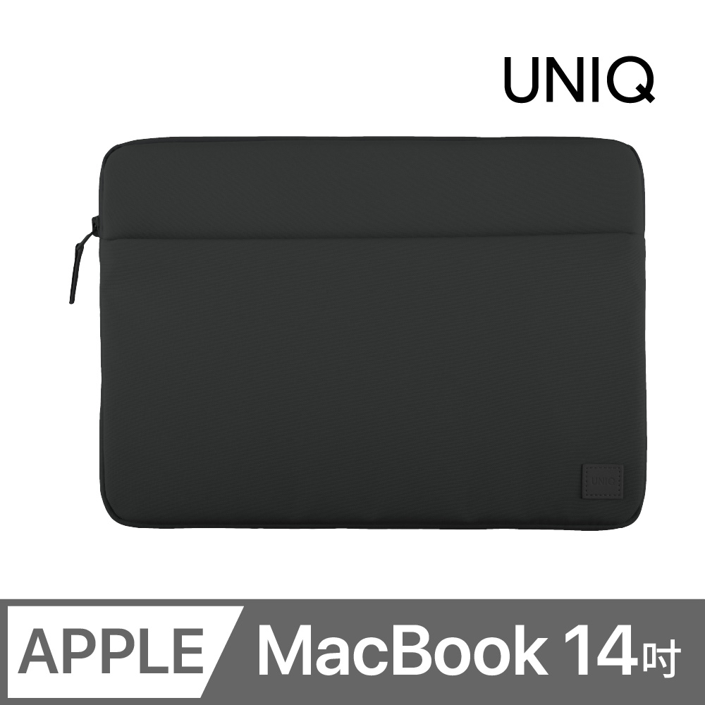 UNIQ Vienna 防潑水輕薄筆電包 MacBook 14 吋 午夜黑
