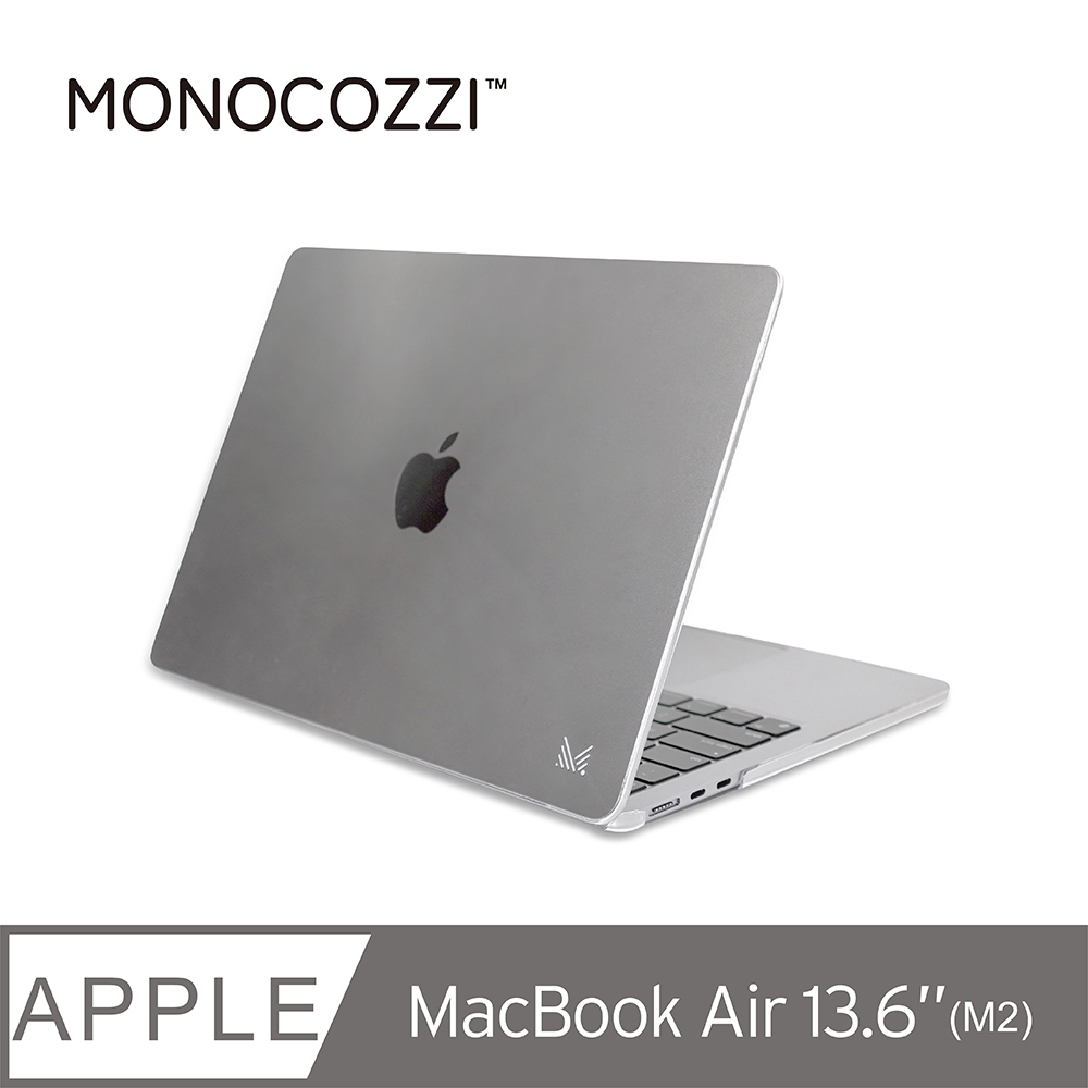MONOCOZZI Macbook Air 13.6吋(M2)電腦保護殼含鍵盤膜-透明