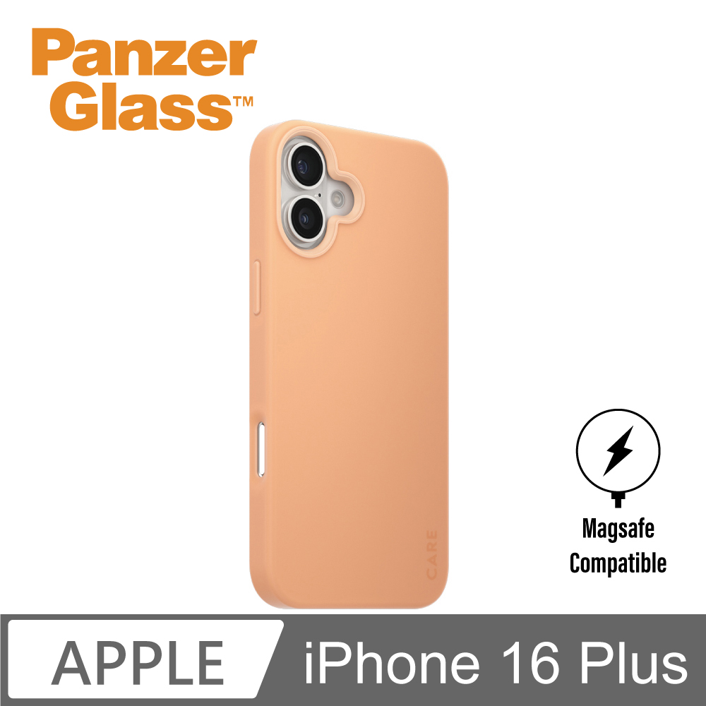 【PanzerGlass】iPhone 16 Plus 6.7吋 Fashion 磁吸防摔殼(水蜜桃)