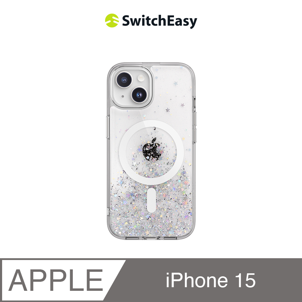魚骨牌 SwitchEasy iPhone 15 6.1吋 Starfield M 磁吸星砂防摔手機殼(支援MagSafe)