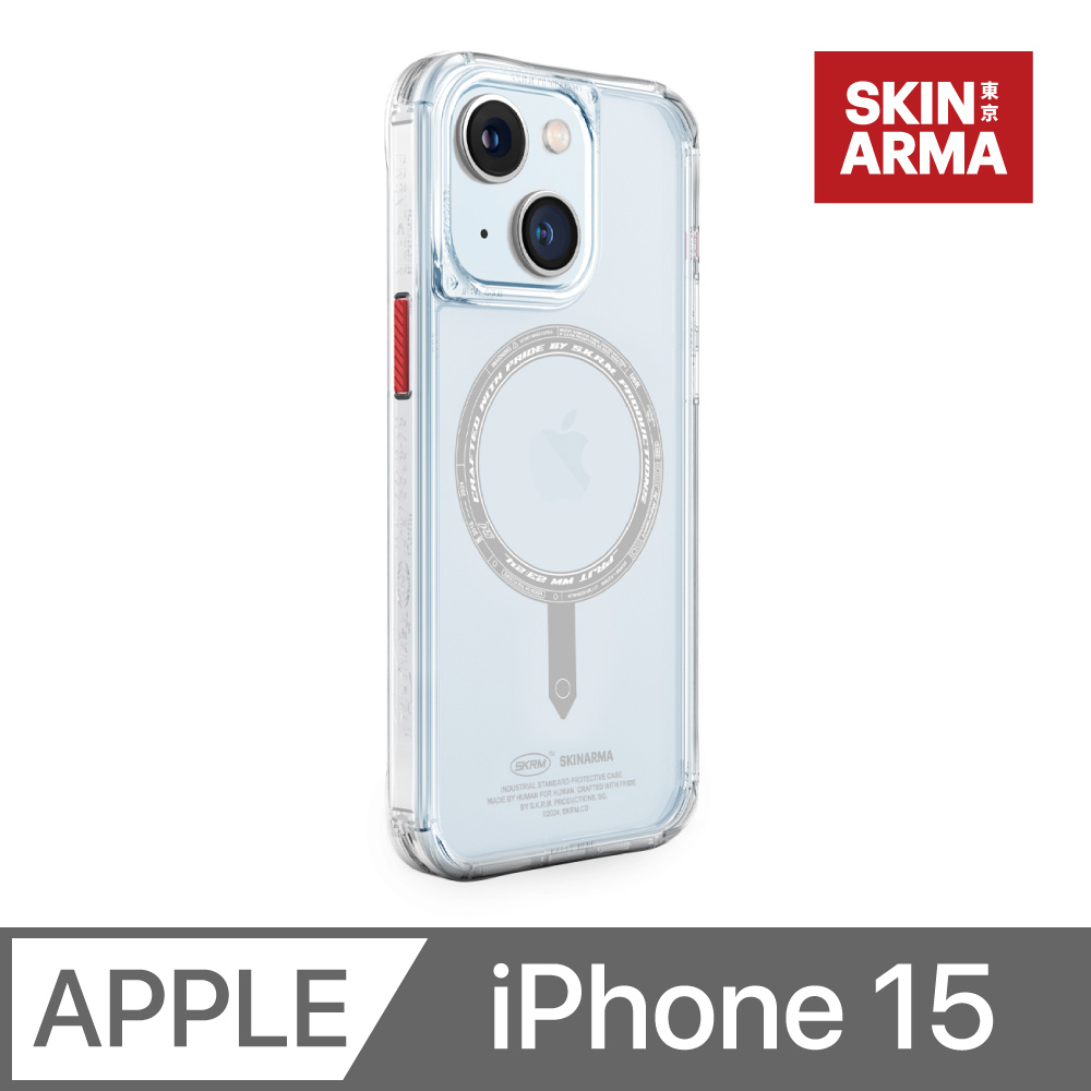 SKINARMA Saido 低調風格磁吸防摔手機殼 附掛繩環 iPhone 15 (6.1)