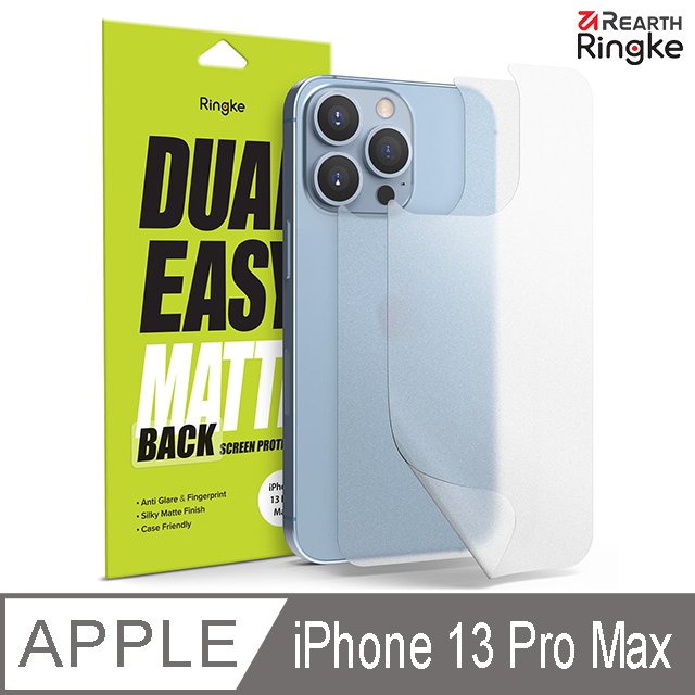 【Ringke】iPhone 13 Pro Max [Back Screen Protector 霧面抗指紋背貼（二片裝）
