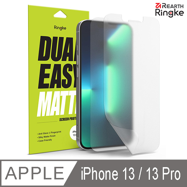 【Ringke】iPhone 13 / 13 Pro [Dual Easy Matte 霧面抗指紋螢幕保護貼（二片裝）